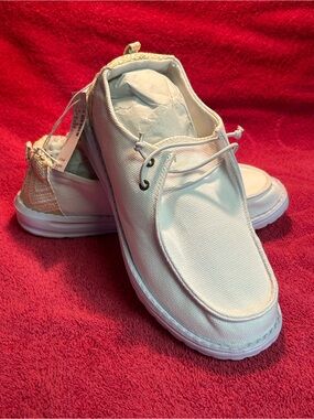 Women’s Casual White Canvas Slip on Shoes